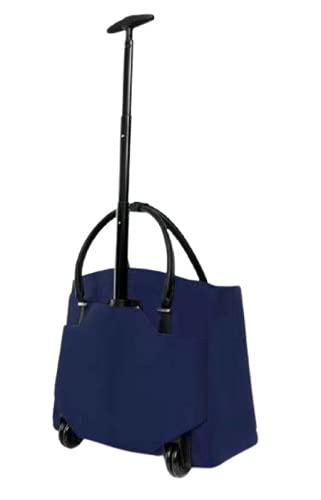 MAFALDA DELLA SCALA MILANO 本革コンビ/キャリーケース Mafalda Della Scala Milano- Nhero Trolley Blue, blue : Amazon.com